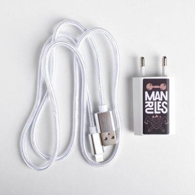 Набор кабель USB - Lightning и штекер «Мужской», 1 м