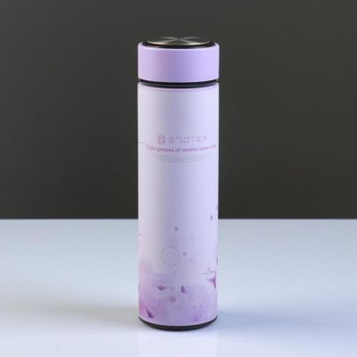 Термос "Мастер К." 500 мл, с ситом, сохраняет тепло 12 ч, сиреневый