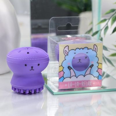 Щёточка для умывания «Лама», фиолетовый, 6 х 5 см