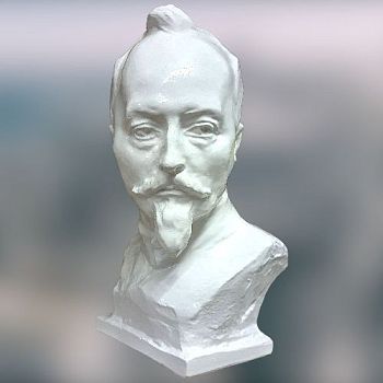 Бюст Дзержинского (высота 18 см), гипсополимер