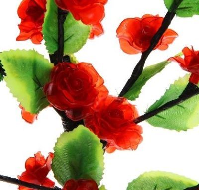 Светодиодный куст "Роза" улич. (0,6 м. красный)