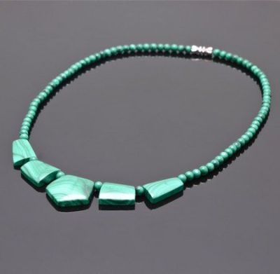 Колье Малахит "Иволга" арт. П3304