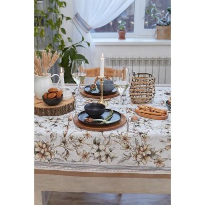 Скатерть "Этель" Floral mood 220х147 см, 100 % хлопок, репс 210 гр/м2