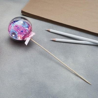 Украшение для букета «Перья», 7 х 25 см