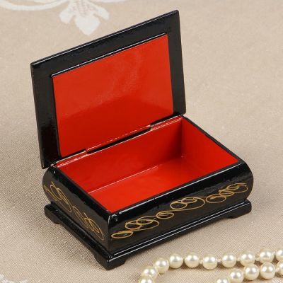 Шкатулка «Ангел с кроликом», 6×9 см, лаковая миниатюра