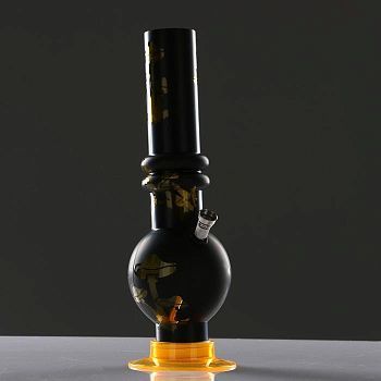 Бонг "Грибы", 32 см, колба-шар, микс