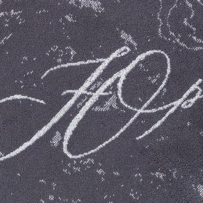 Полотенце именное махровое Этель "Юрий" серый, 50х90см, 100% хлопок, 420гр/м2