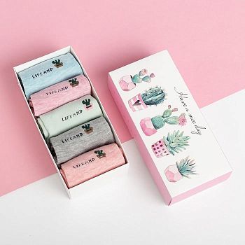 Набор носков KAFTAN "Have a nice day" 5 пар, р-р 36-39 (23-25 см)