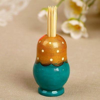 Подставка под зубочистки  «Матрёшка», ручная роспись  микс