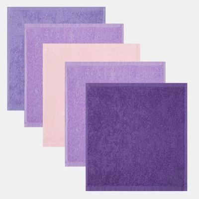 Набор махровых салфеток "Sweet home" 30х30 см -5шт, 100% хл, 340гр/м2