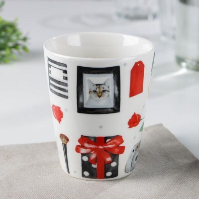 Кружка Доляна «8 Марта. Котик», 320 мл