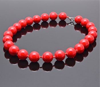 Бусы прес.Коралл "Классика №16" арт. ПКО-1(16)-45-6у