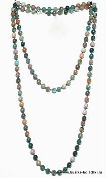 Бусы Яшма "Классика №8" арт. НЯШ-1(8)-120-2