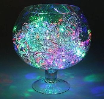 Гирлянда уличная "Метраж" (20 м. нить силикон, моргает)