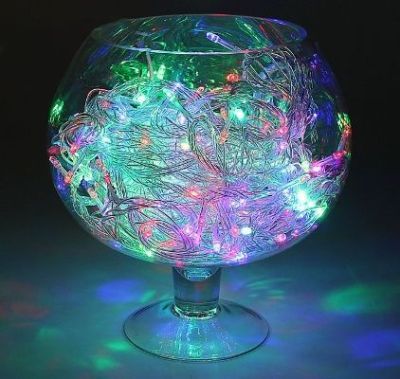 Гирлянда уличная "Метраж" (20 м. нить силикон, моргает)