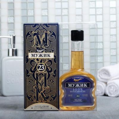 Набор "Мужик" гель для душа 260 мл аромат мужского парфюма, мыло-шоколад