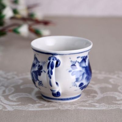 Чашка «Кофейная», 9×9×6 см, гжель