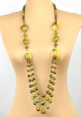 Бусы Агат, хрусталь "Королева Красоты" арт.П2484