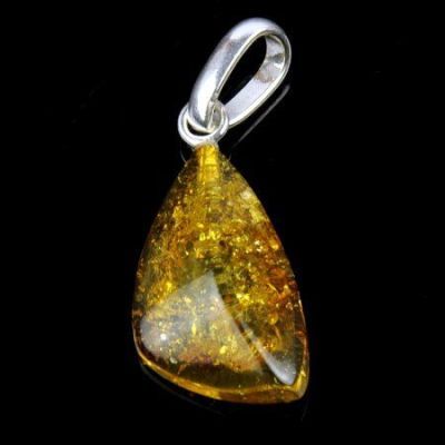 Кулон Янтарь "Золотой дождь" арт.ЯК-023
