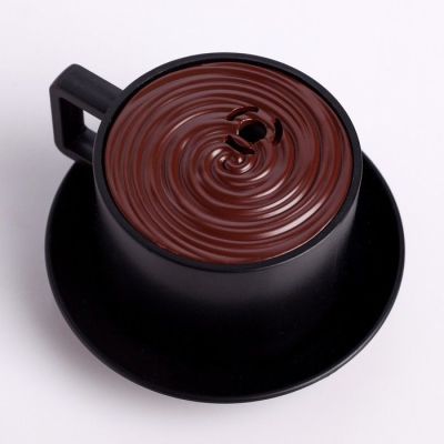 Зажигалка  "Кофейная кружка", газ, 7х4 см, микс