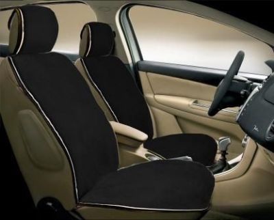 Накидка МЕХ JM-001-2 искусственный, "ЛИПУЧКА" черный (2 шт.)