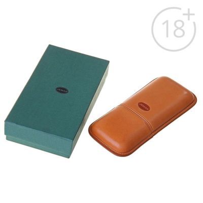 Портсигар светло-коричневый, для 2 сигар, d = 2,1 см