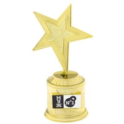 Фигура звезда литая «Муж № 1», 16,5 х 6,3 см