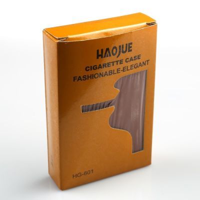 Портсигар "Брок", тёмно-коричневый, 10.5х7 см