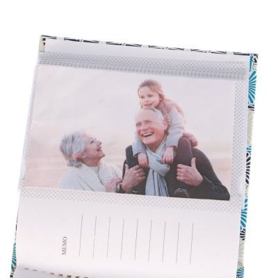 Фотоальбом на 100 фото 10х15 см "Цветочный веер" бум.листы МИКС кожзам 17,2х17,2х5,2 см