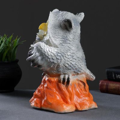 Копилка "Филин с цветами" 18х16х25см