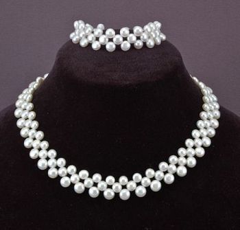 Комплект Жемчуг  "Розалинда" арт.П324