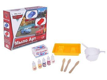 Набор для создания разноцветного мыла «Тачки»