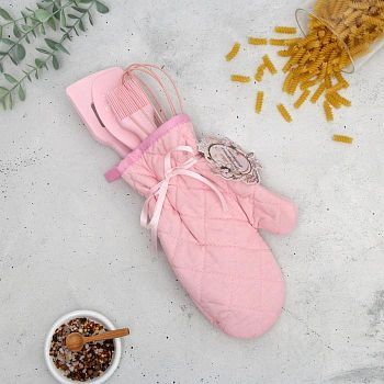 Набор лопаток из силикона  «Розовые мечты»