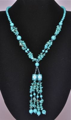 Бусы Прес. Бирюза "Лидия" арт.П1801