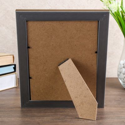 Фоторамка пластик 15х20 см "Патрик" тёмное серебро 24,4х19,4 см