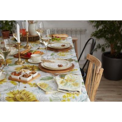 Прихватка "Цветочного настроения" 19х19 саржа,100% х/л,ватин 250г/м2