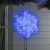 Светодиодная фигура «Снежинка», 54 см, дюралайт, 120 LED, 220 В, мерцание, свечение синий/белый