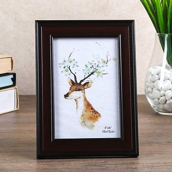 Фоторамка пластик 10х15 см "Обжаренный кофе" 19х14 см