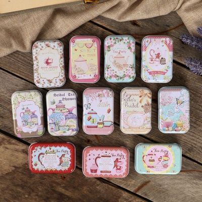 Шкатулка металл "Чаепитие" МИКС 1,8х7,5х5 см