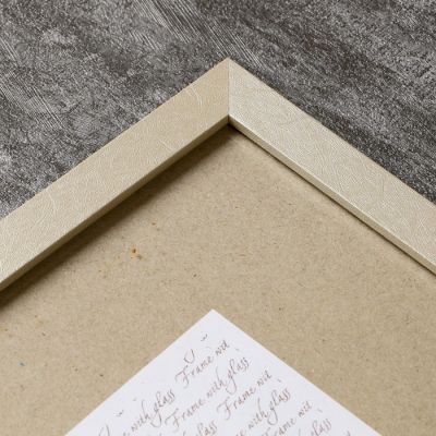 Фоторамка МДФ 30х40 см, №6, ширина 18 мм, толщина 12 мм, серебро