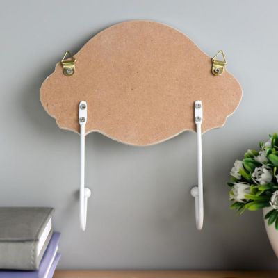 Крючки декоративные дерево "Фламинго мультяшные с цветами" МИКС 17х17х4,5 см