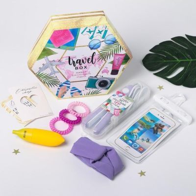 Набор щипцы-гофре Travel box, цвет МИКС, 25,5 х 22 см