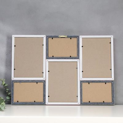 Фоторамка пластик 6 в 1 286-7116-3 / 286-7116-18 15х21 см, 10х15 см