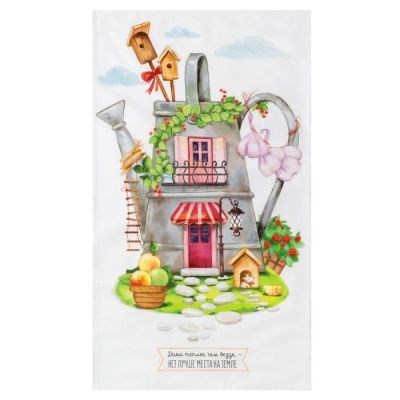 Полотенце "Этель" Любимый дом 40х73 см, 100% хл, саржа 190 гр/м2