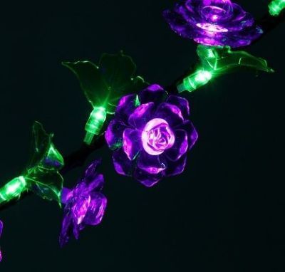 Светодиодная ваза (70х20 см. фиолетовый)