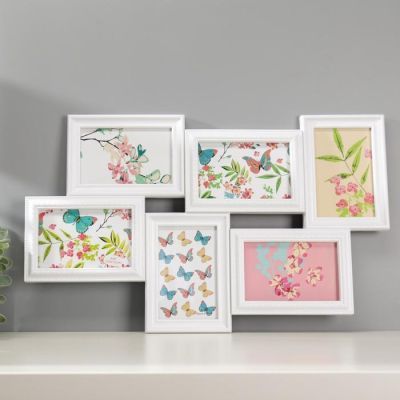 Фоторамка на 6 фото 10х15 см White белая