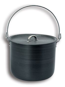 Котел из анодированного алюминия с крышкой (13л)