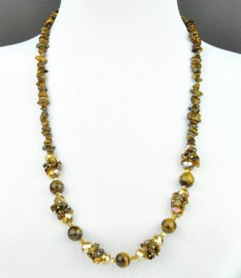 Бусы Тигровый Глаз "Романтика" арт.П2800