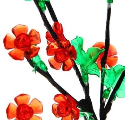 Светодиодный куст "Цветы" улич. (0,6 м., красный)