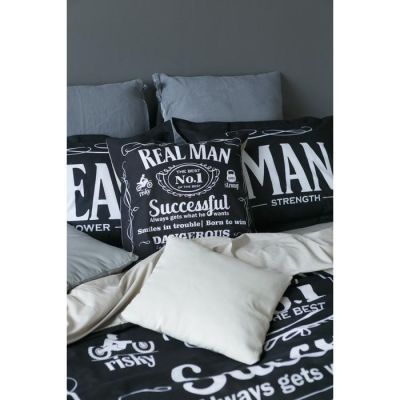 Постельное бельё "Этель" 2 сп Real Man 175х215 см, 200х220 см, 50х70+3 см - 2 шт